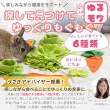 うさぎ おもちゃ マット 早食い防止 ほりほり ゆっくり食べの新習慣【ゆるモグ】